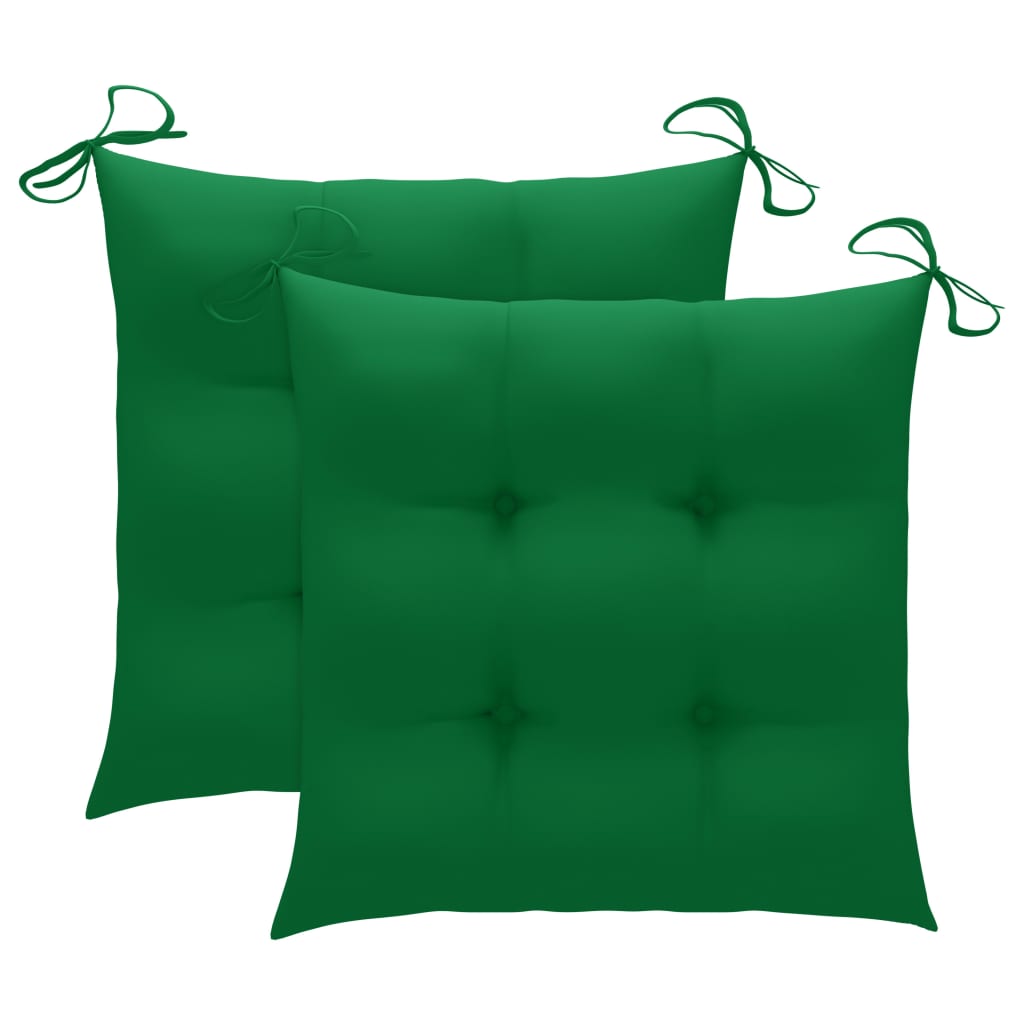 Sklopive vrtne stolice s jastucima 2 kom masivno bagremovo drvo