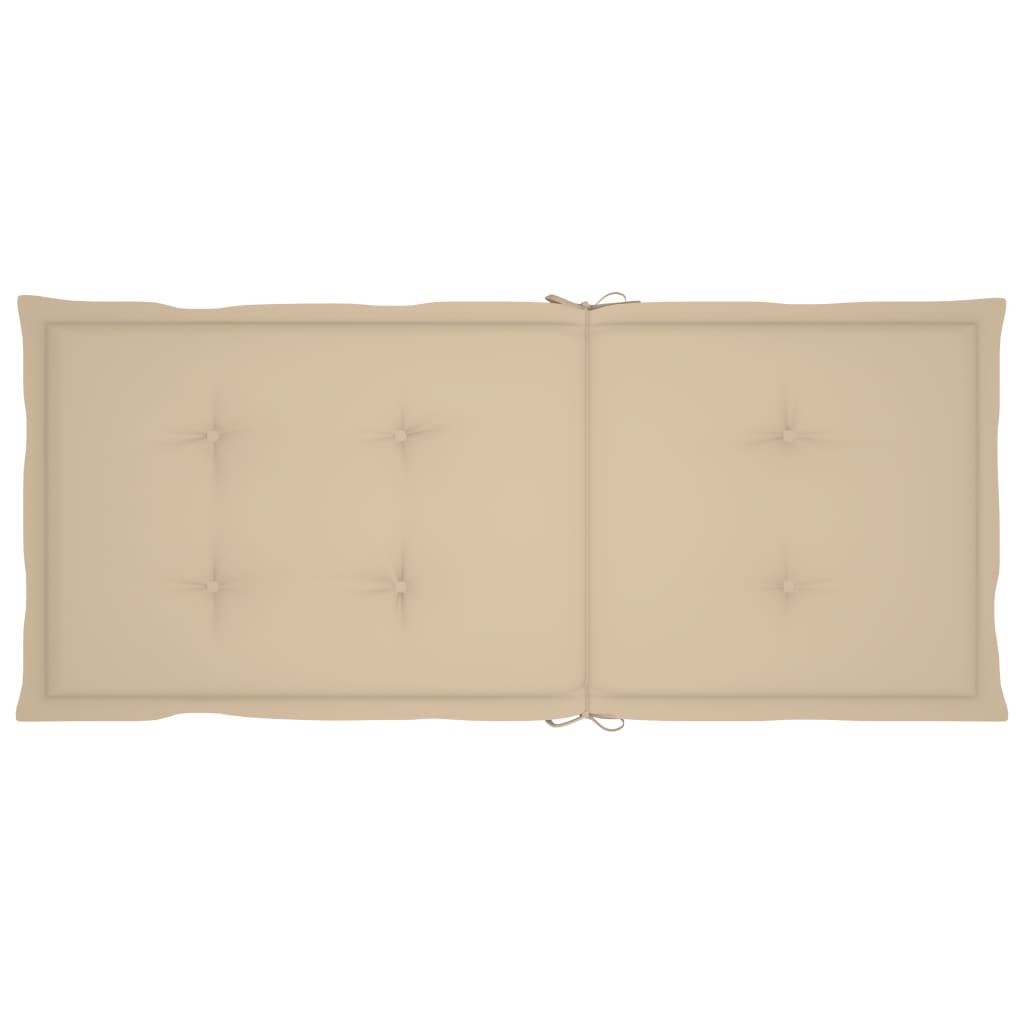 Nagibne vrtne stolice s jastucima 2 kom masivno bagremovo drvo