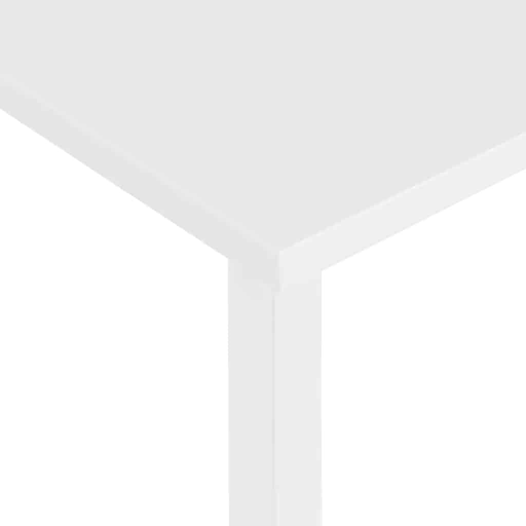 Stol za računalo bijeli 105 x 50 x 72 cm od MDF-a i metala
