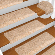 Prostirke za stepenice 15 kom 65x21x4 cm zlatne pravokutne rubove