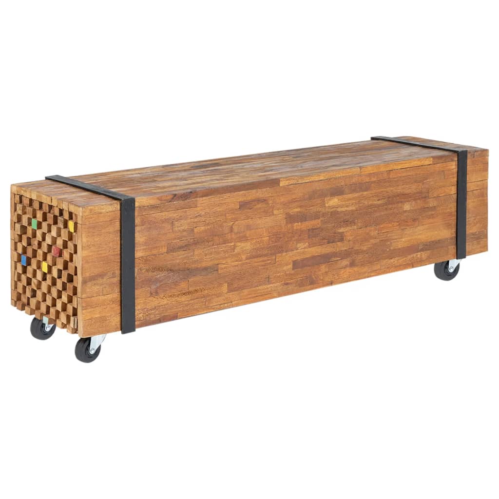 TV stalak 110 x 30 x 32,5 cm od masivne tikovine
