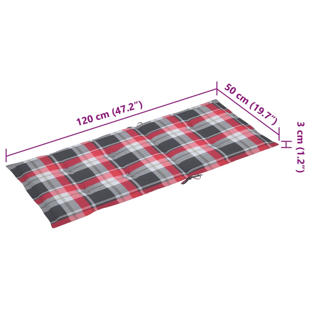 Nagibne vrtne stolice s jastucima 6 kom masivno bagremovo drvo