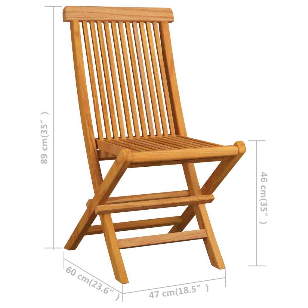 Vrtne stolice s plavim jastucima 6 kom od masivne tikovine