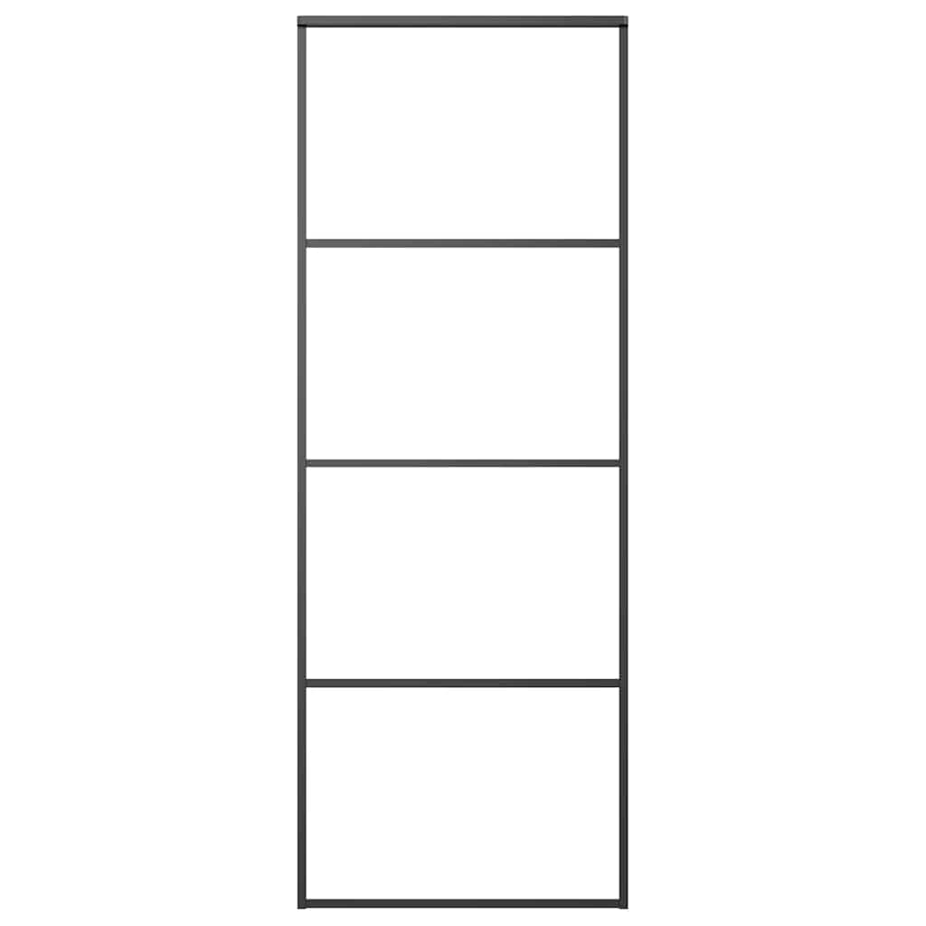 Klizna vrata od aluminija i stakla ESG 76 x 205 cm crna