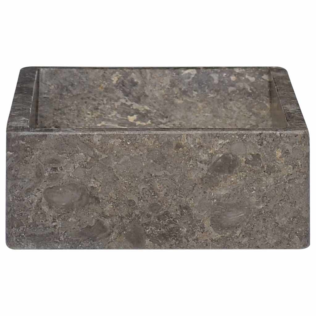 Umivaonik 45 x 30 x 12 cm mramorni visoki sjaj sivi