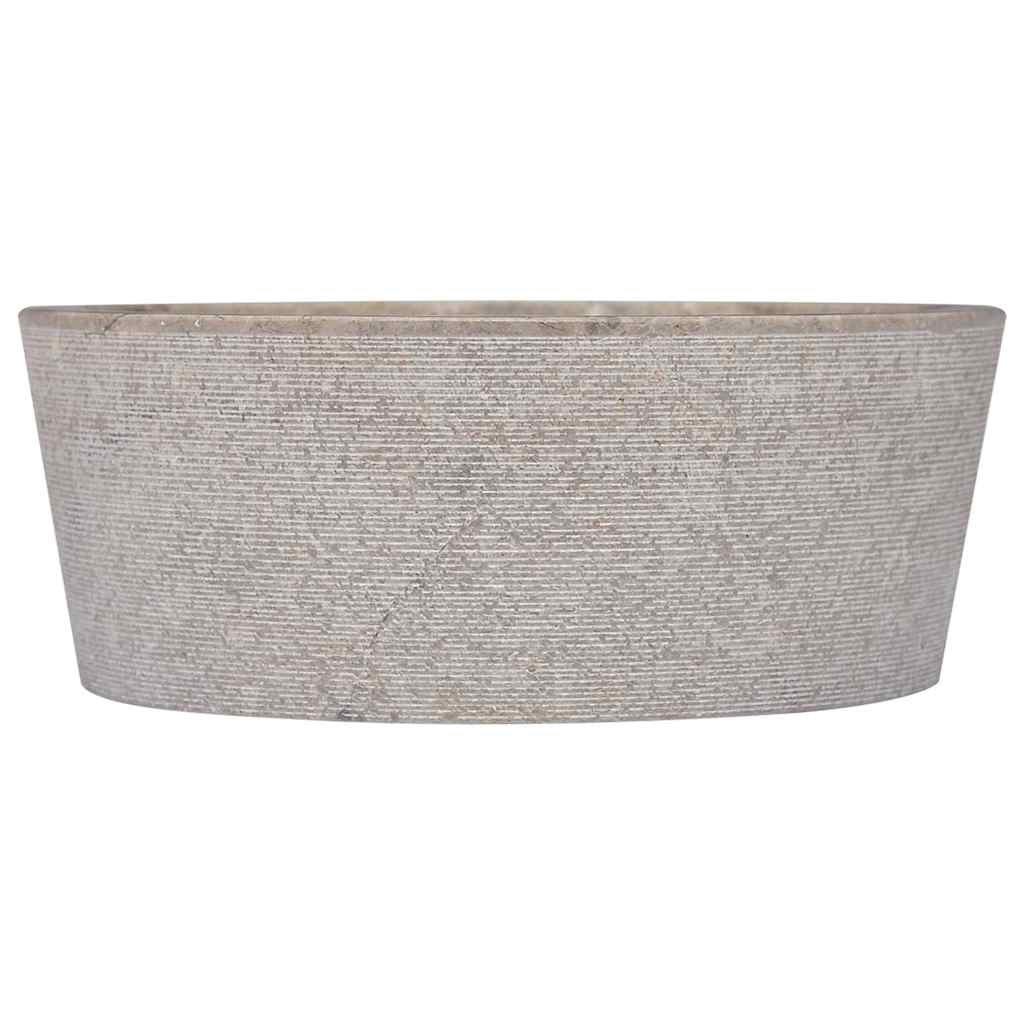 Umivaonik sivi Ø 40 x 15 cm mramorni