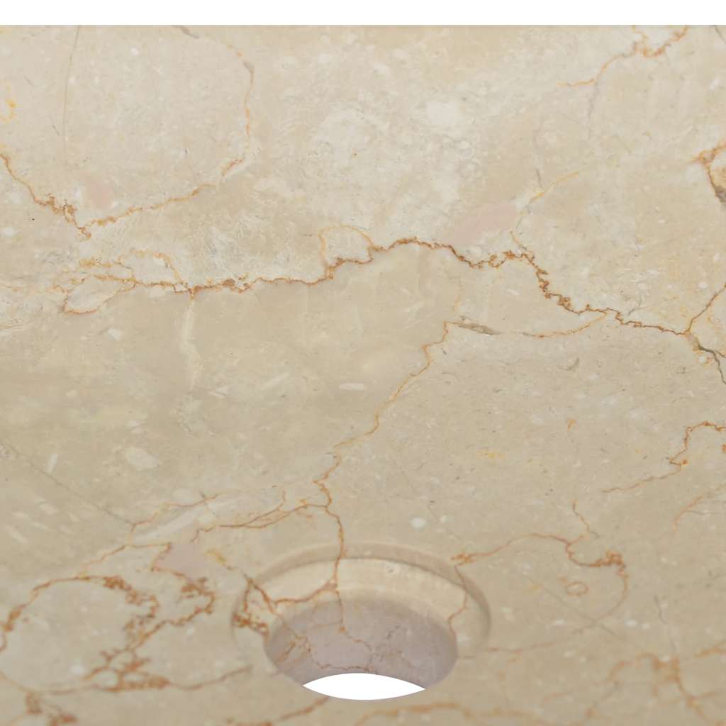 Umivaonik krem 40 x 40 x 10 cm mramorni