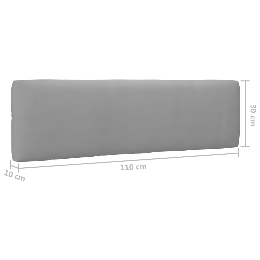 Srednja vrtna sofa od paleta od bijelo impregnirane borovine