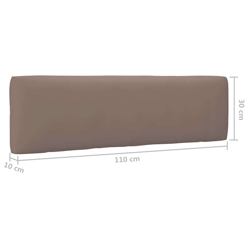 Srednja vrtna sofa od paleta od crno impregnirane borovine
