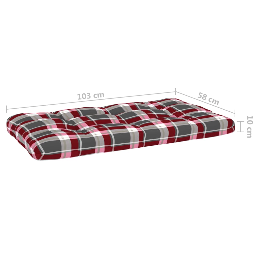 Srednja vrtna sofa od paleta od crno impregnirane borovine