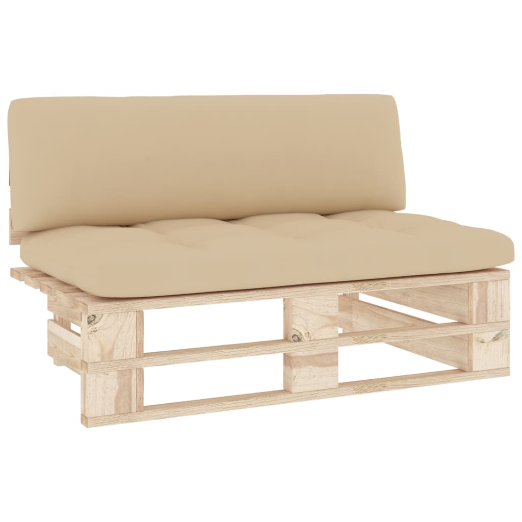 Srednja vrtna sofa od paleta od impregnirane borovine