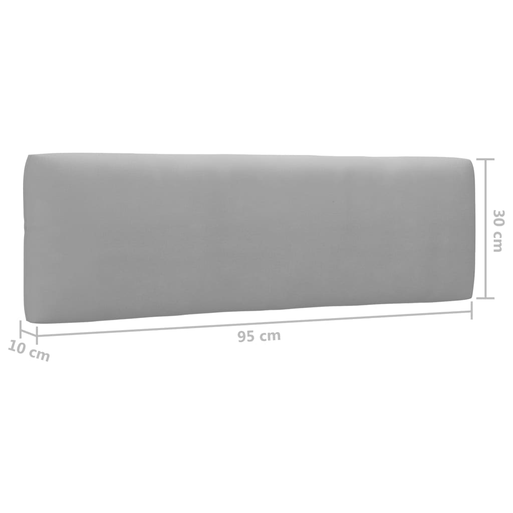 Kutna vrtna sofa od paleta od sivo impregnirane borovine