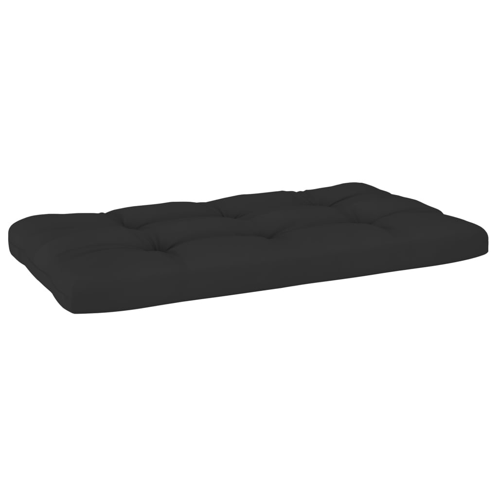 Kutna vrtna sofa od paleta od crno impregnirane borovine