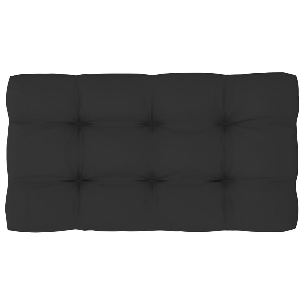 Kutna vrtna sofa od paleta od crno impregnirane borovine