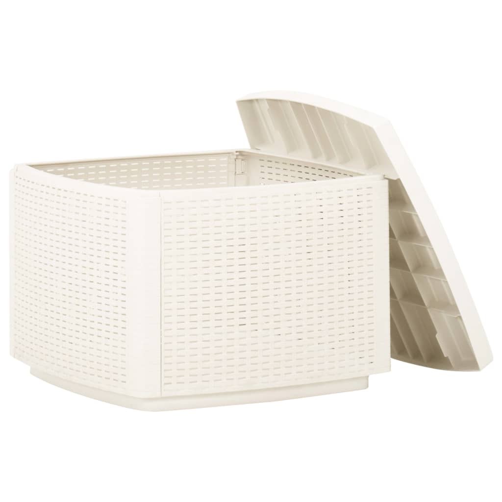 Vrtni stol boja bijeli 53 x 53 x 40 cm plastični