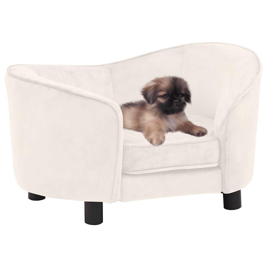 Sofa za pse krem 69 x 49 x 40 cm plišana