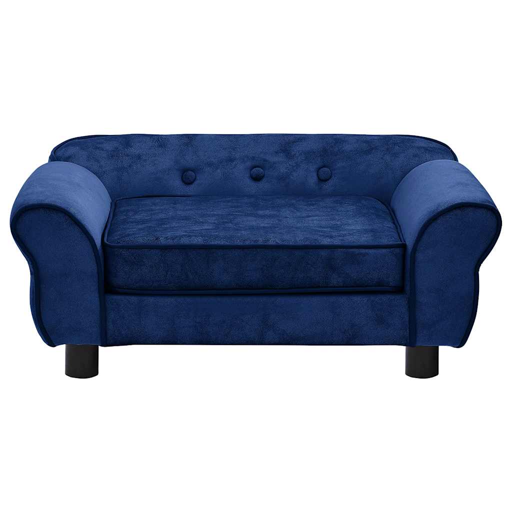 Sofa za pse plava 72 x 45 x 30 cm plišana