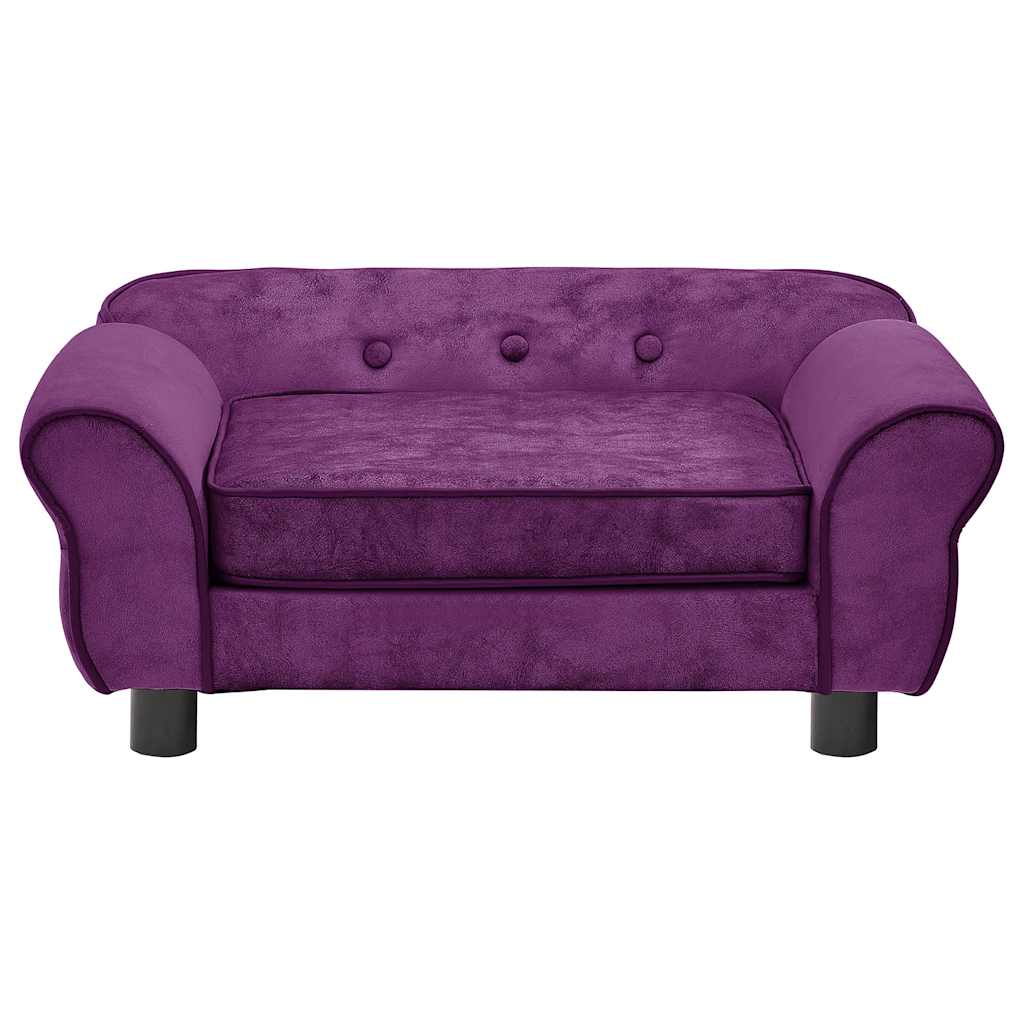 Sofa za pse bordo 72 x 45 x 30 cm plišana