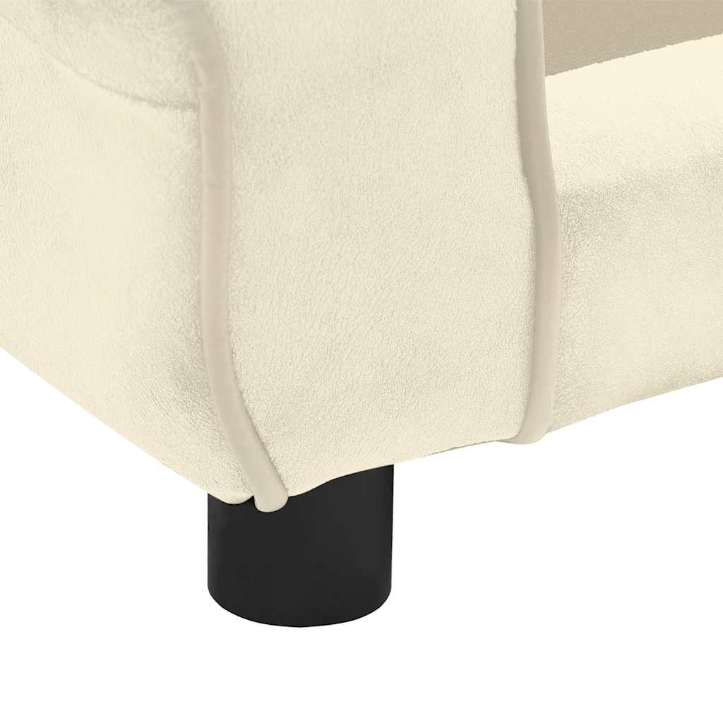 Sofa za pse krem 72 x 45 x 30 cm plišana