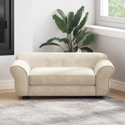 Sofa za pse krem 72 x 45 x 30 cm plišana