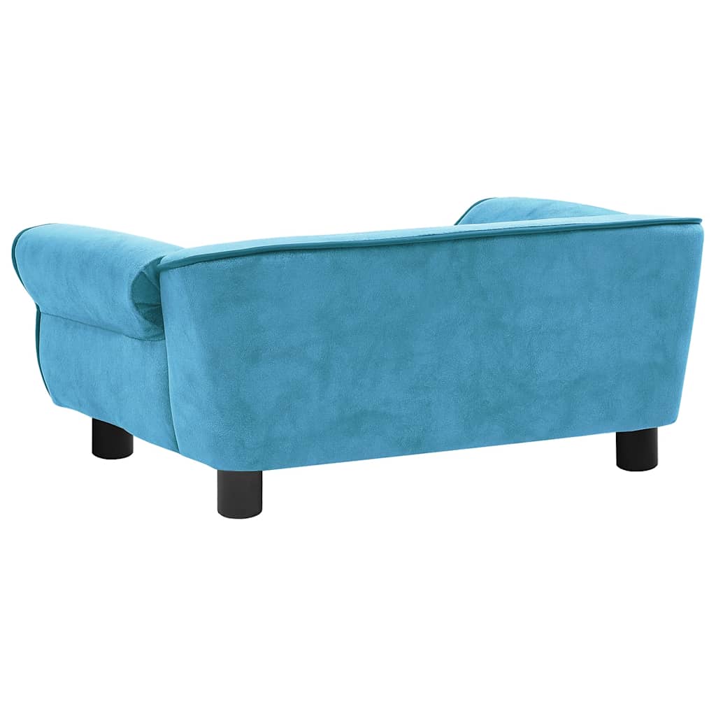 Sofa za pse tirkizna 72 x 45 x 30 cm plišana