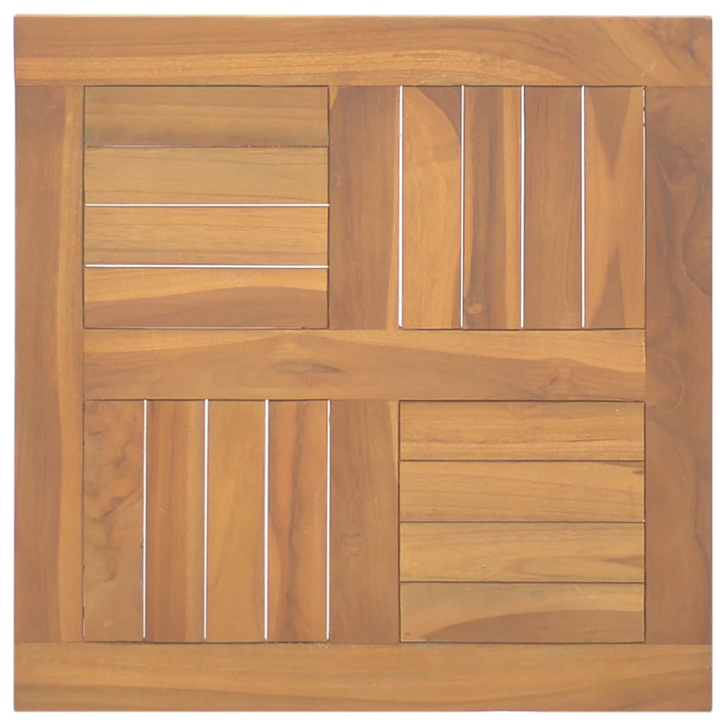 Četvrtasta stolna ploča 50x50x2,5 cm od masivne tikovine