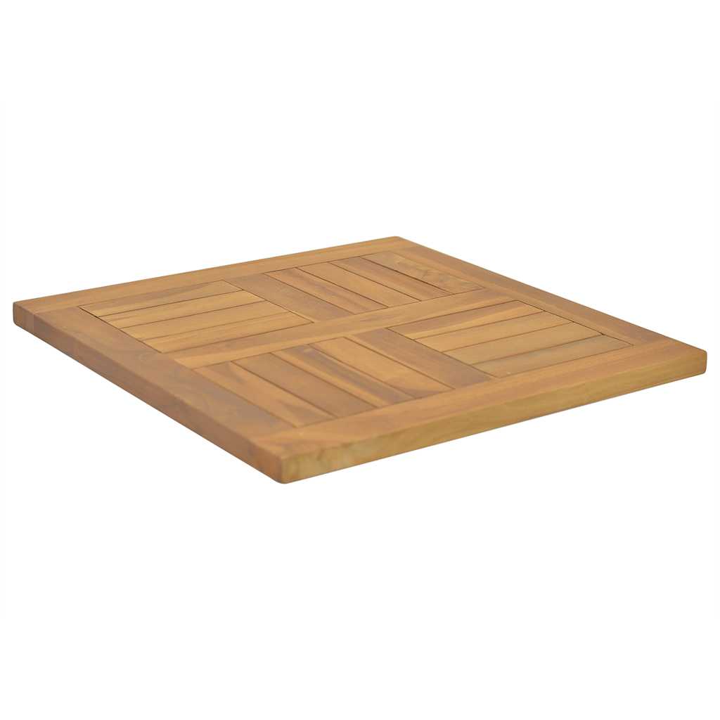 Četvrtasta stolna ploča 50x50x2,5 cm od masivne tikovine