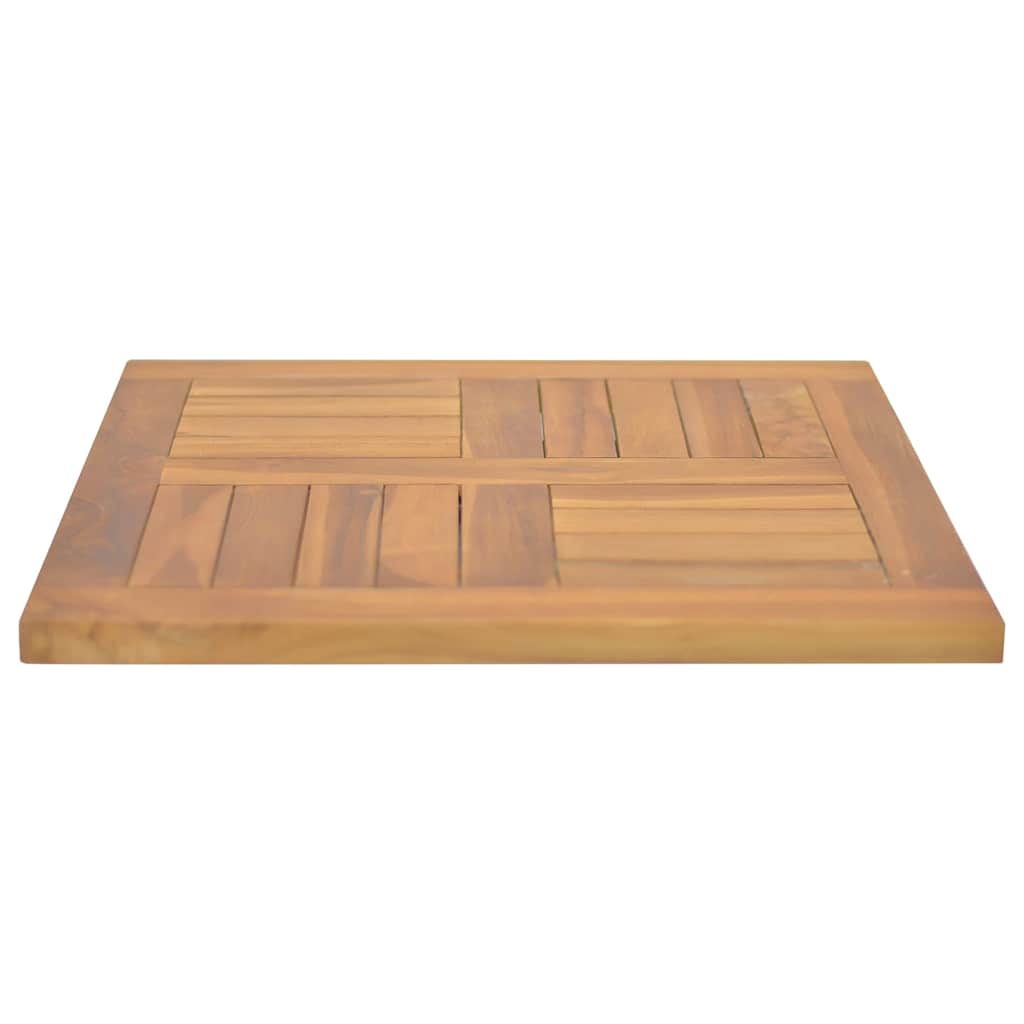 Četvrtasta stolna ploča 50x50x2,5 cm od masivne tikovine