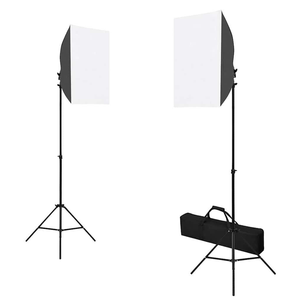 Fotografska oprema sa softboxovima, pozadinom i reflektorom Crna 500 x 300 cm