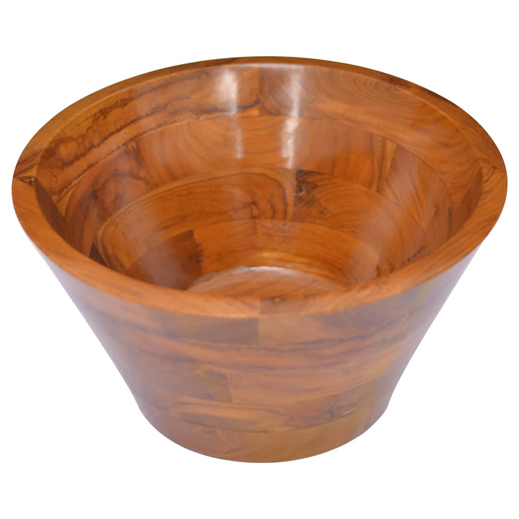 Umivaonik od masivne tikovine Φ 40 x 20 cm