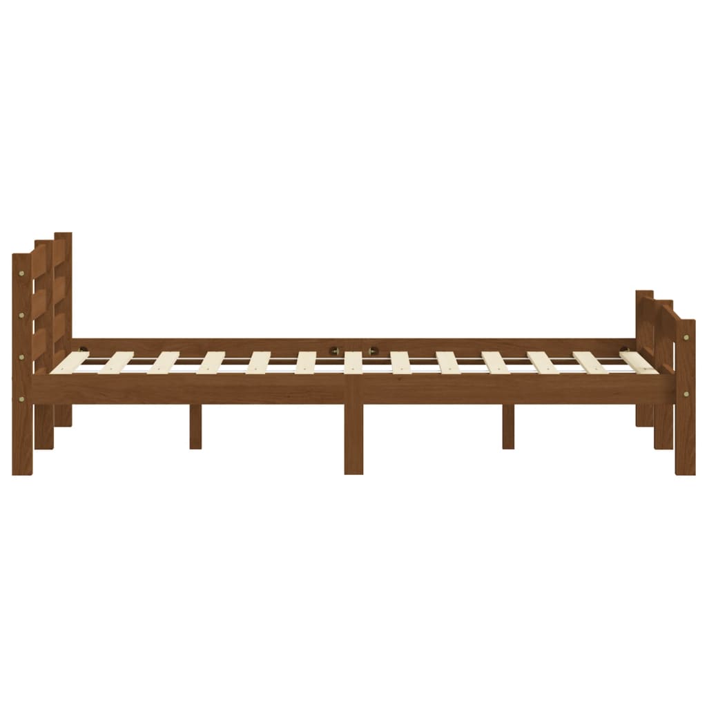 Okvir za krevet od masivne borovine boja meda 160 x 200 cm
