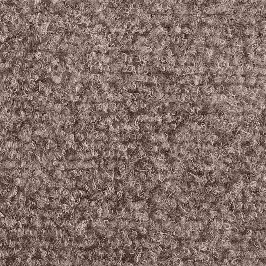 Prostirke za stepenice, samoljepljive, 5 kom, 56x17x3 cm, svijetlosmeđe, poluokrugle
