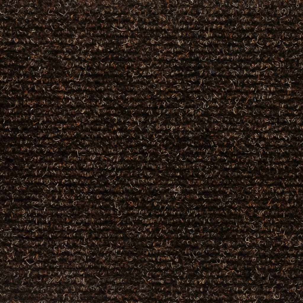 Prostirke za stepenice, samoljepljive, 10 kom, 56x17x3 cm, smeđe, poluokrugle