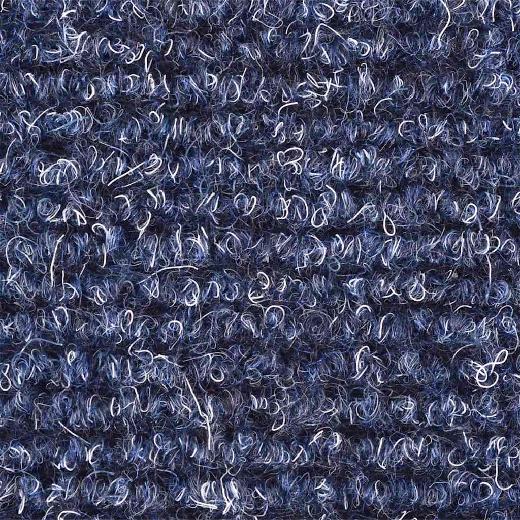 Prostirke za stepenice, samoljepljive, 5 kom, 65x21x4 cm, plave, poluokrugle, velike