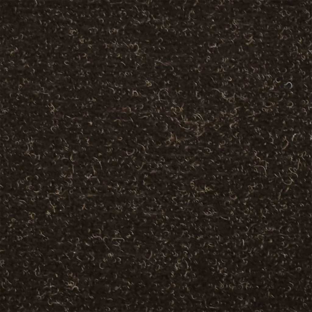 Prostirke za stepenice, samoljepljive, 5 kom, 65x21x4 cm, tamnosmeđe, poluokrugle, velike