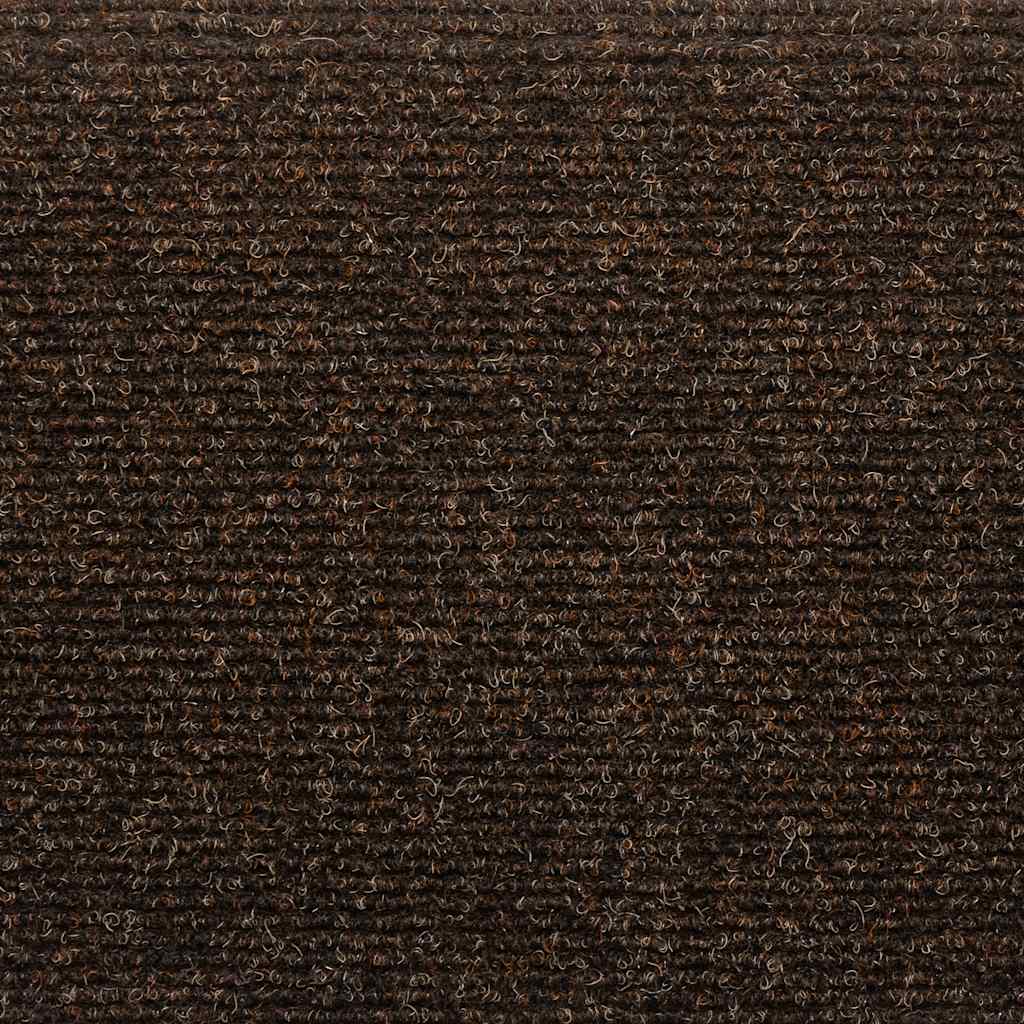 Prostirke za stepenice, samoljepljive, 10 kom, 65x21x4 cm, smeđe, poluokrugle, velike