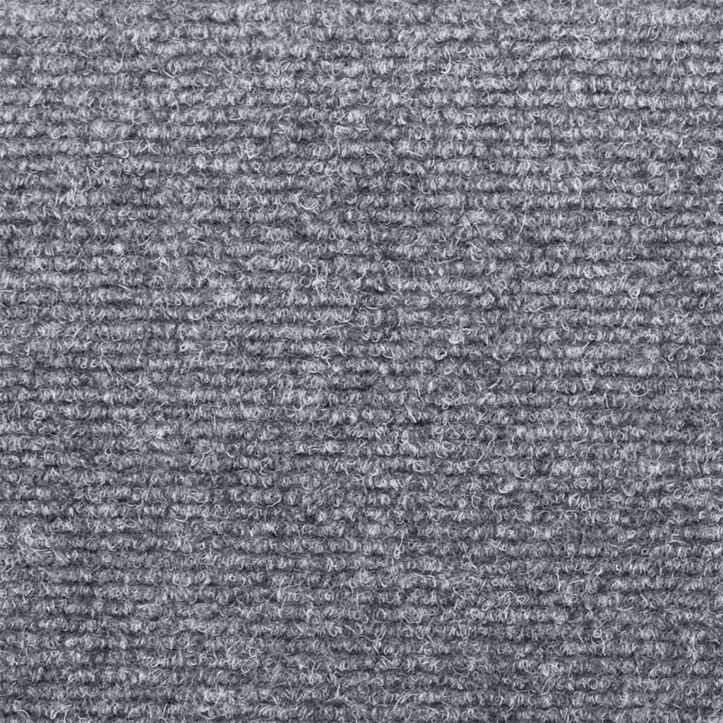 Prostirke za stepenice, samoljepljive, 5 kom, 65x21x4 cm, svijetlo sive, pravokutni rub
