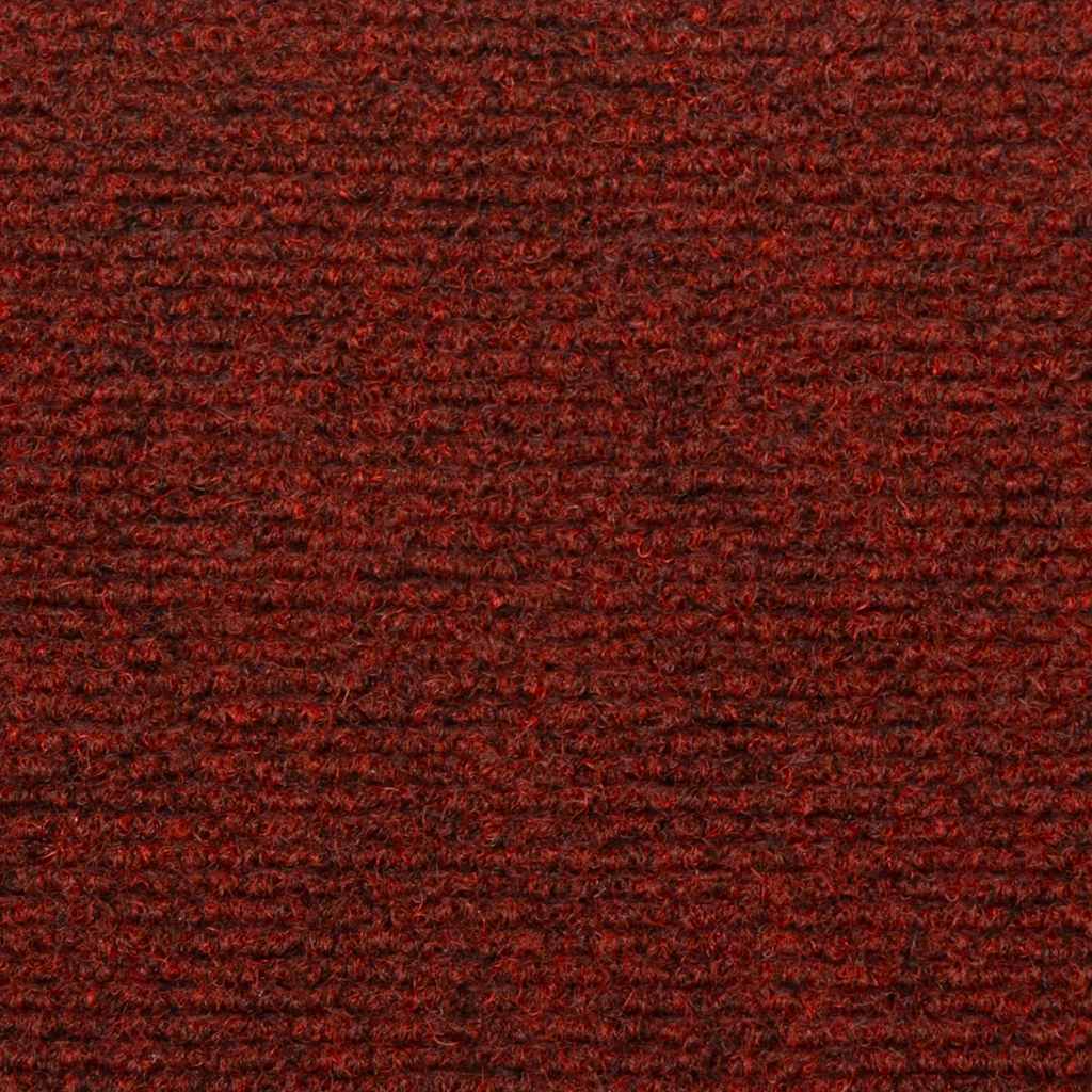 Prostirke za stepenice, samoljepljive, 5 kom, 65x21x4 cm, bordo crvene, pravokutni rub