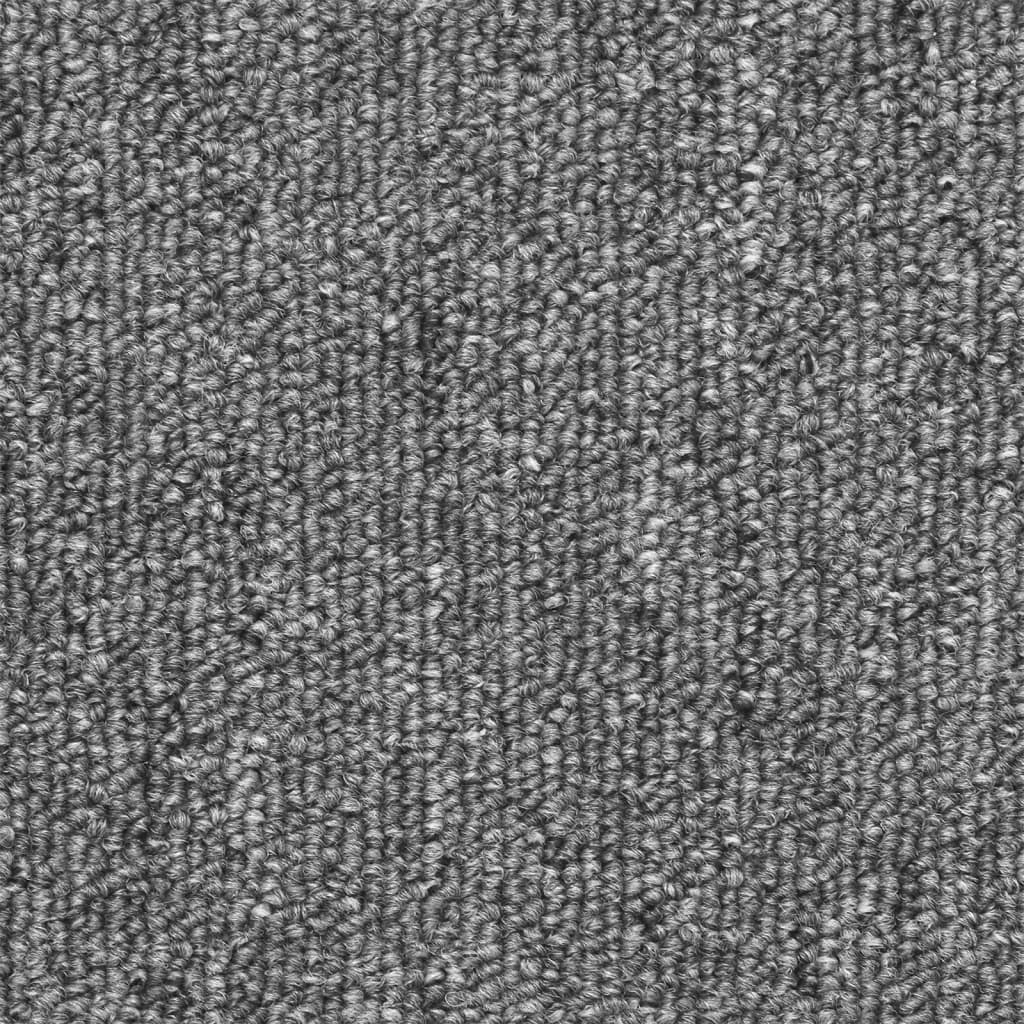 Prostirke za stepenice 10 kom 56x17x3 cm tamno sive poluokrugle