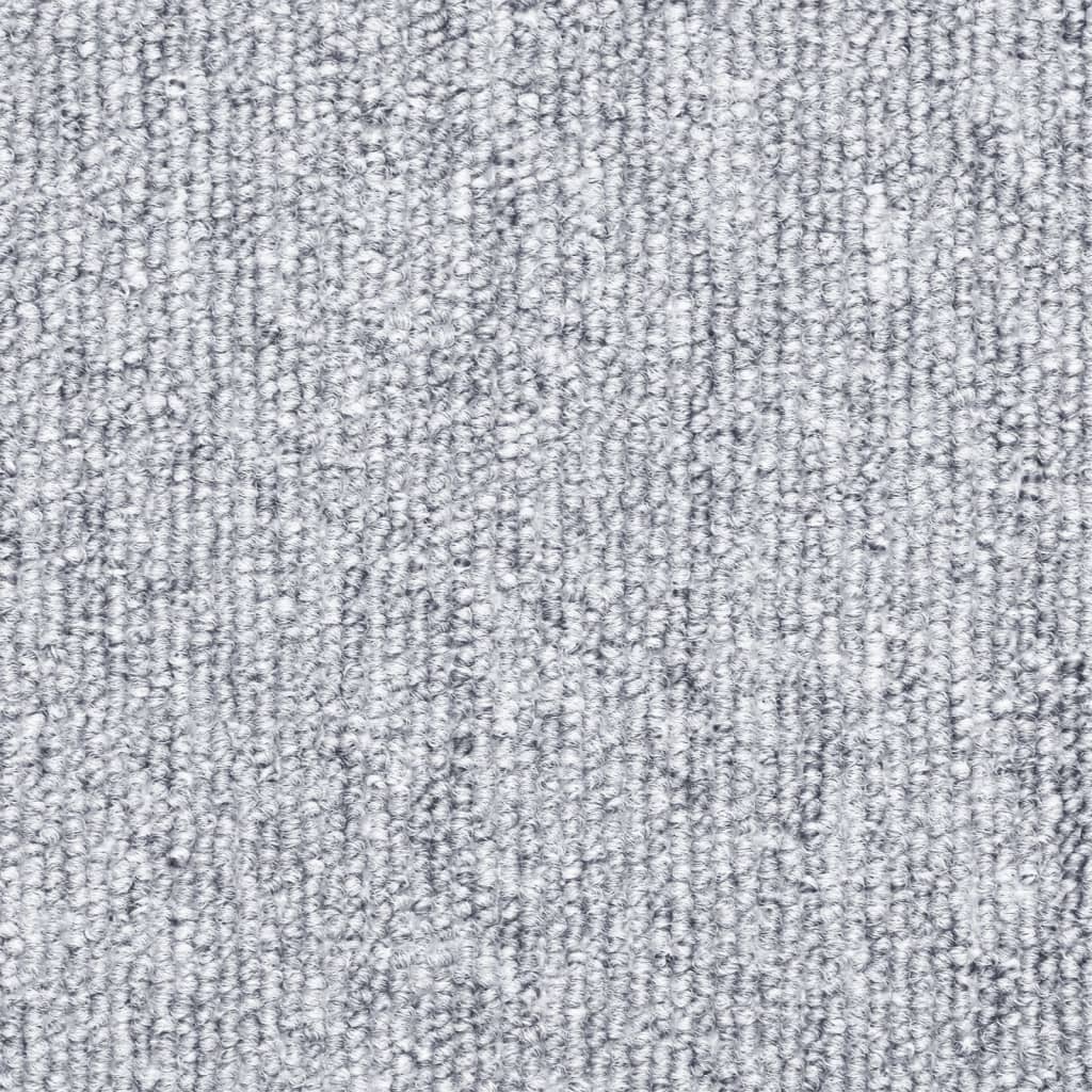 Prostirke za stepenice 10 kom 56x17x3 cm svijetlo sive poluokrugle
