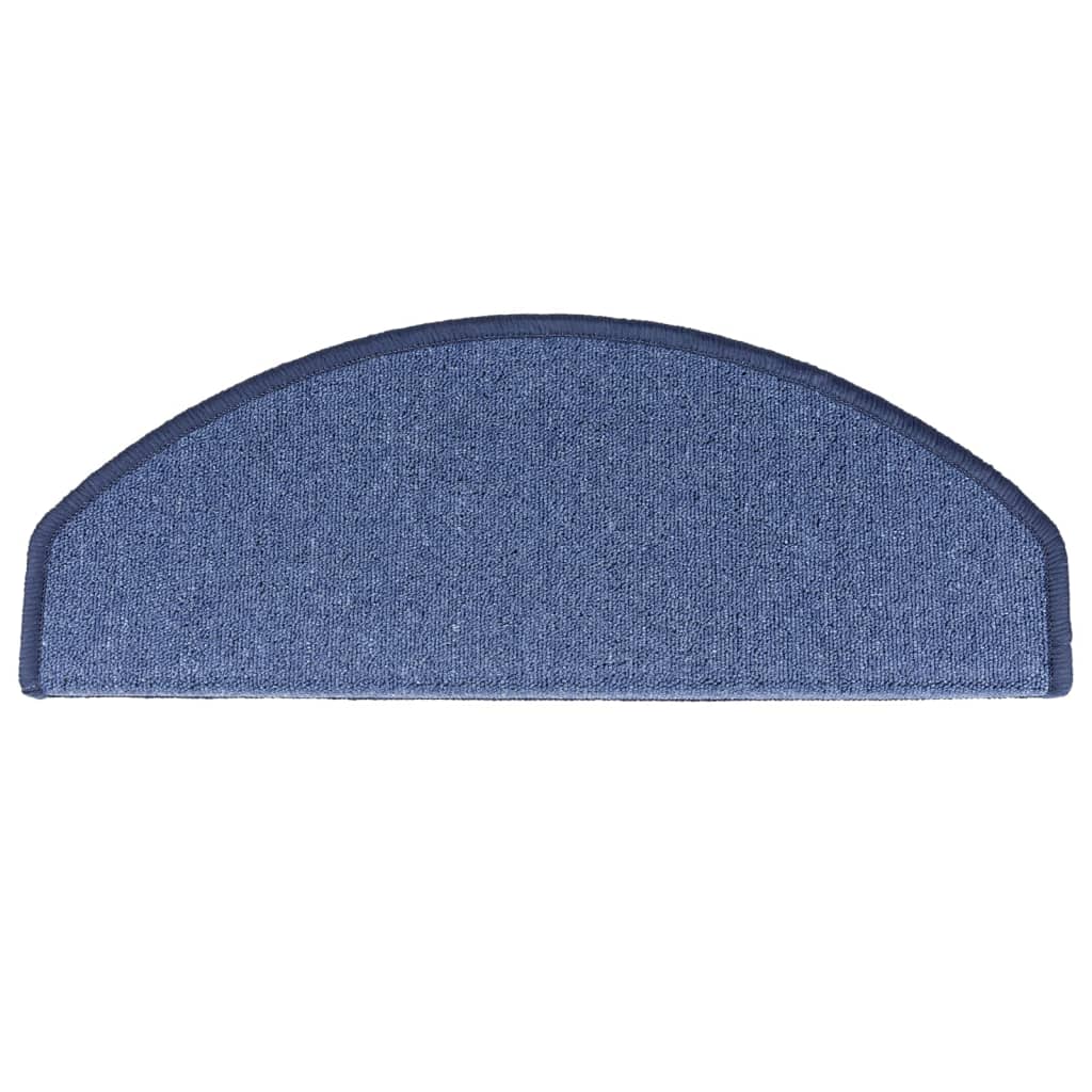 Prostirke za stepenice 10 kom 65x24x4 cm plave poluokrugle velike