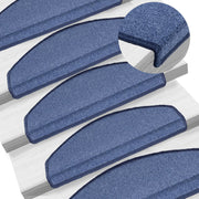 Prostirke za stepenice 10 kom 65x24x4 cm plave poluokrugle velike
