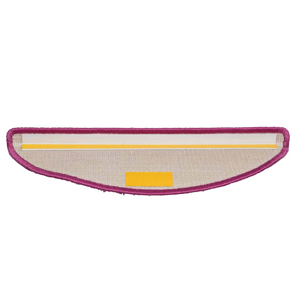 Prostirke za stepenice 10 kom 56x17x3 cm ljubičaste poluokrugle