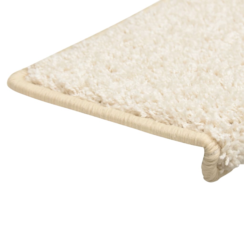 Prostirke za stepenice 10 kom 65x21x4 cm bijele pravokutne rubove