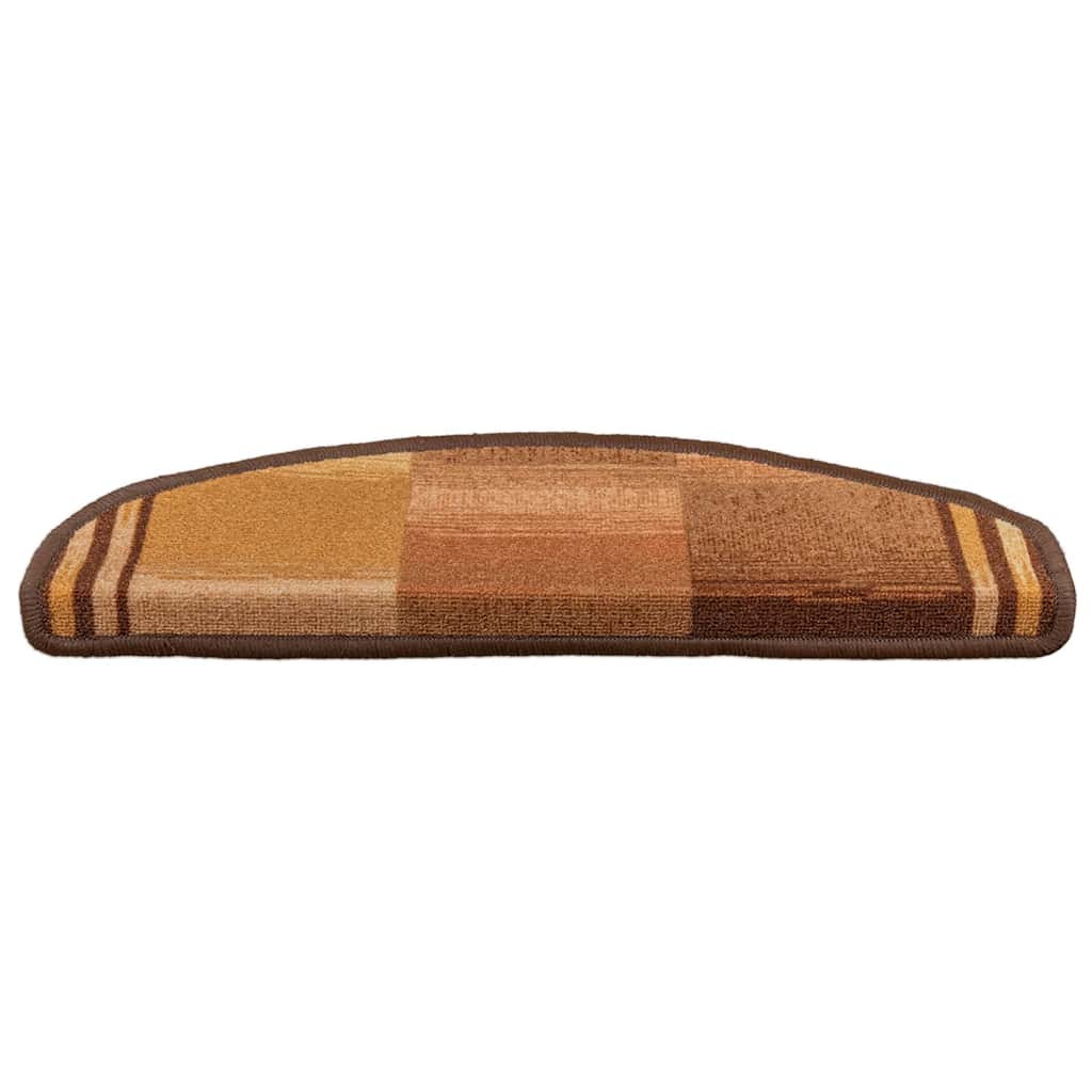 Otirači za stepenice samoljepljivi 5 kom 65x21x4 cm smeđi