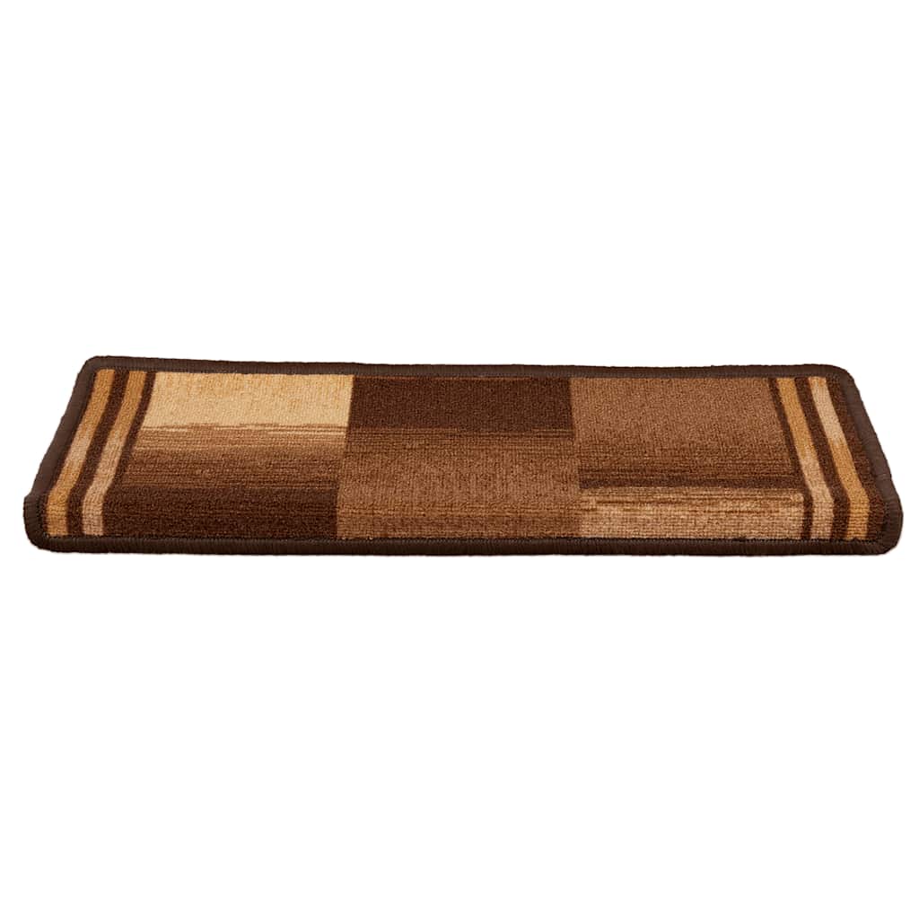 Otirači za stepenice samoljepljivi 5 kom 65x21x4 cm smeđi