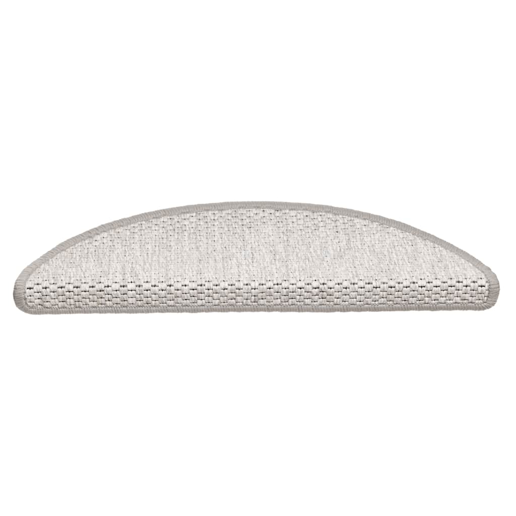 Samoljepljivi otirači za stube 15 kom 56x17x3 cm boja platine