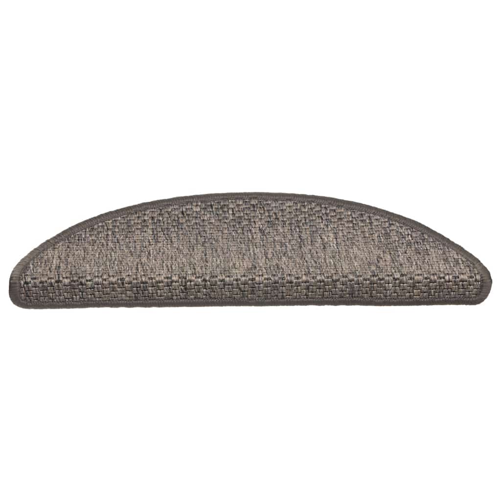 Samoljepljivi otirači za stepenice 15 kom 56x17x3 cm sivi/bež