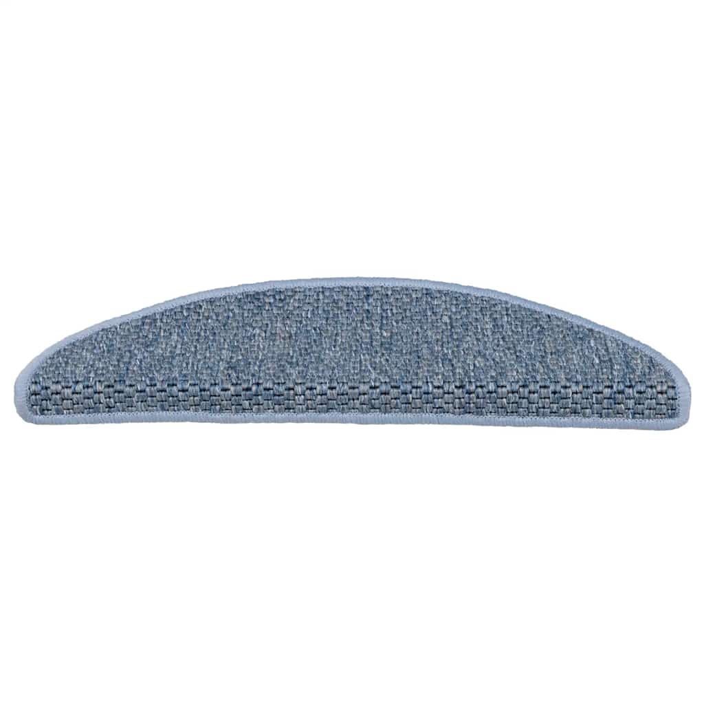 Samoljepljivi otirači za stepenice 15 kom 56x17x3 cm plavi