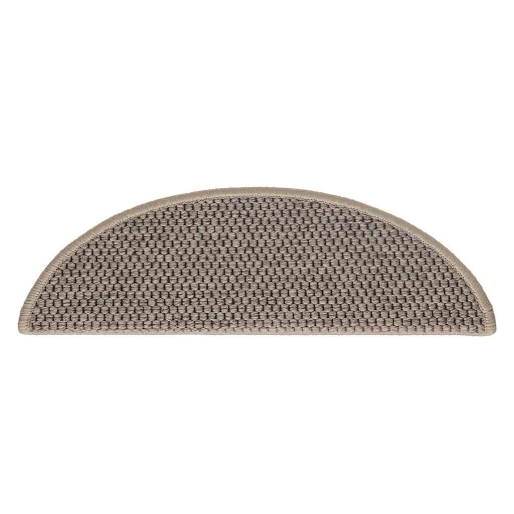 Samoljepljivi otirači za stepenice 15 kom 56x17x3 cm tamnobež